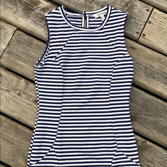 Monteau Los Angeles Nautical Stripe Dress - Picture 3 of 5